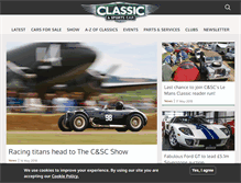 Tablet Screenshot of classicandsportscar.com
